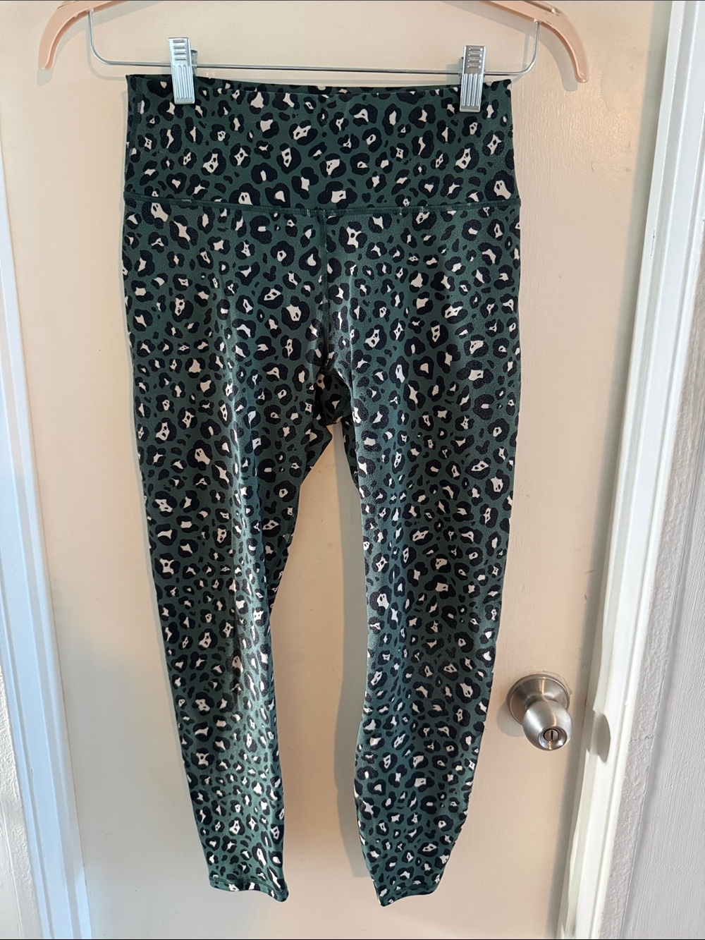 Fabletics Green Leopard Leggings